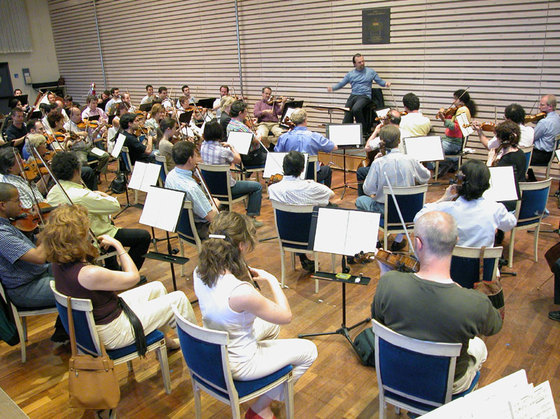 Sala de ensayo de la orquesta